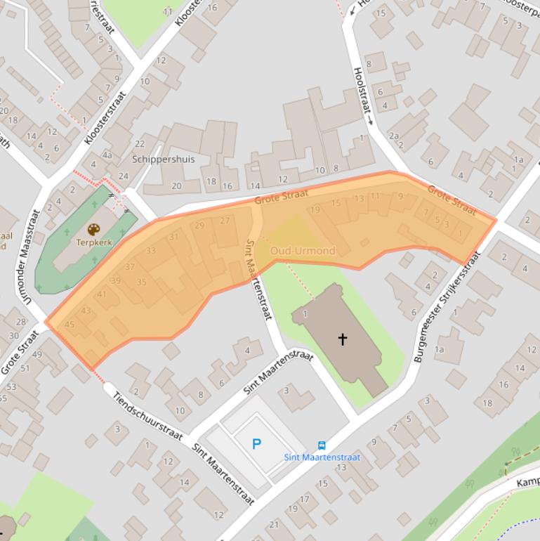 Kaart van postcodegebied 6129CM.