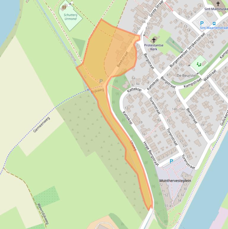 Kaart van postcodegebied 6129CW.