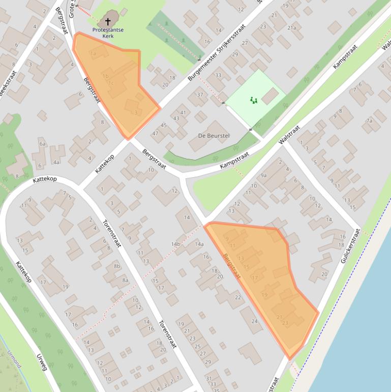 Kaart van postcodegebied 6129CX.