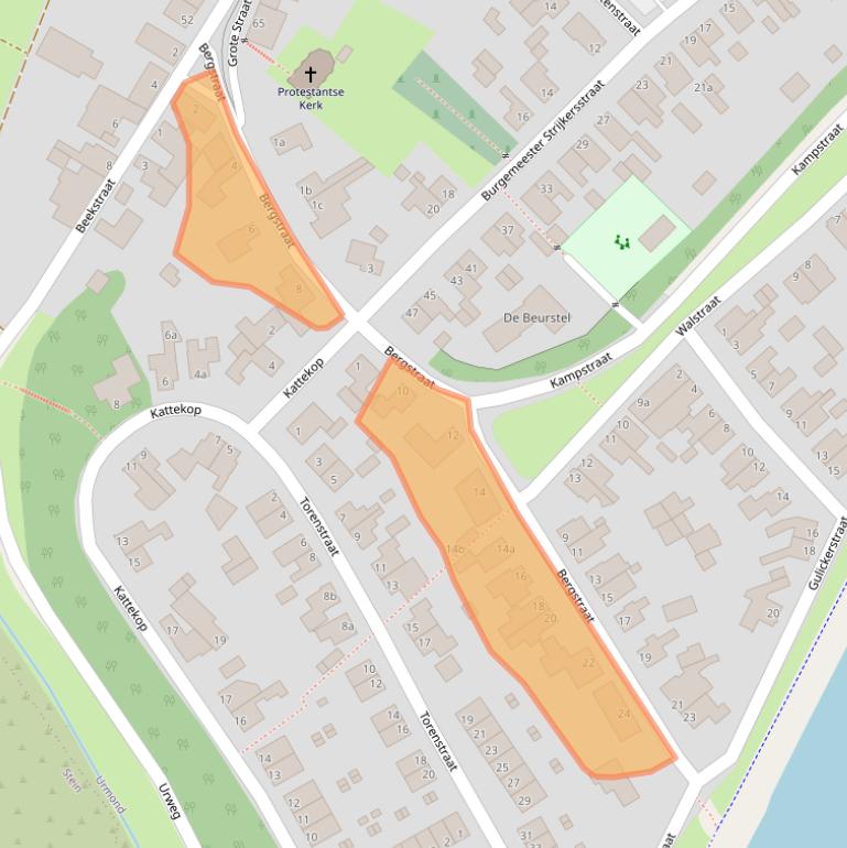 Kaart van postcodegebied 6129CZ.