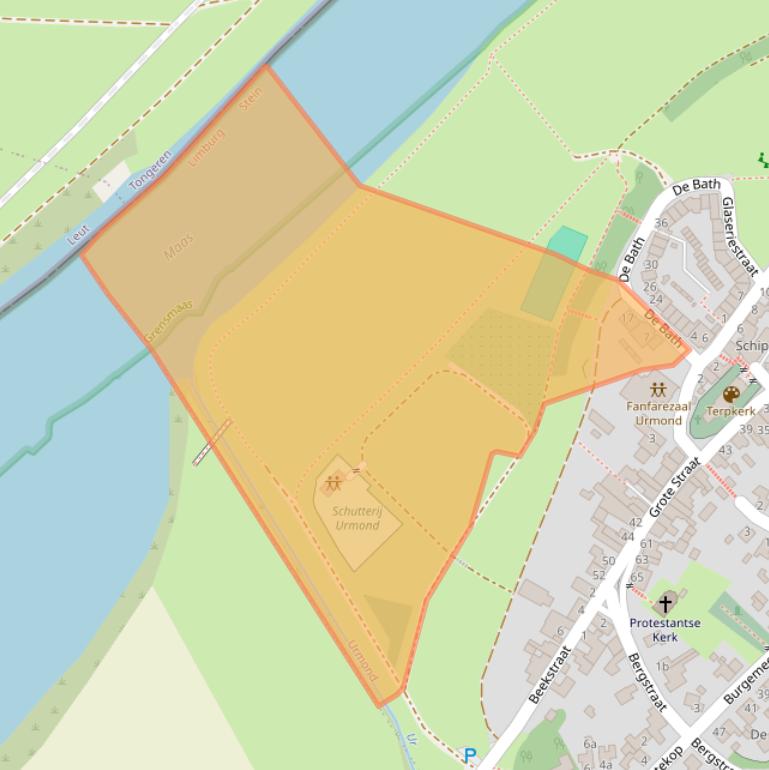 Kaart van postcodegebied 6129DB.