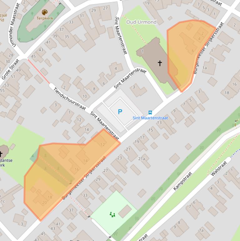Kaart van postcodegebied 6129EB.