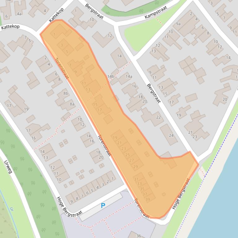 Kaart van postcodegebied 6129EE.