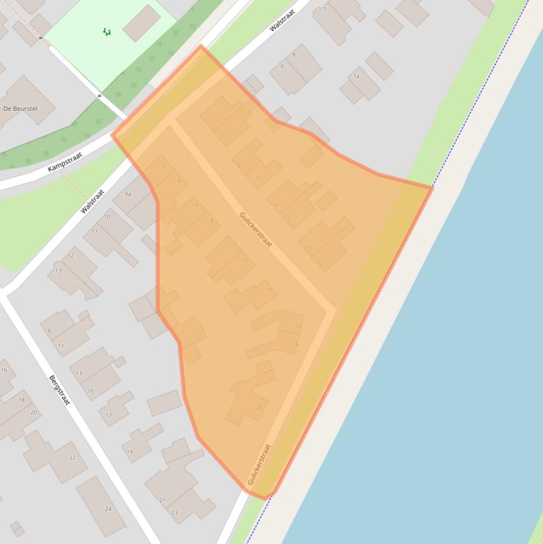 Kaart van postcodegebied 6129EH.