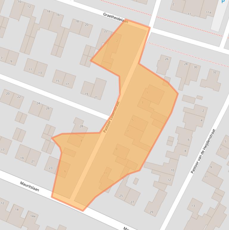 Kaart van postcodegebied 6129ER.