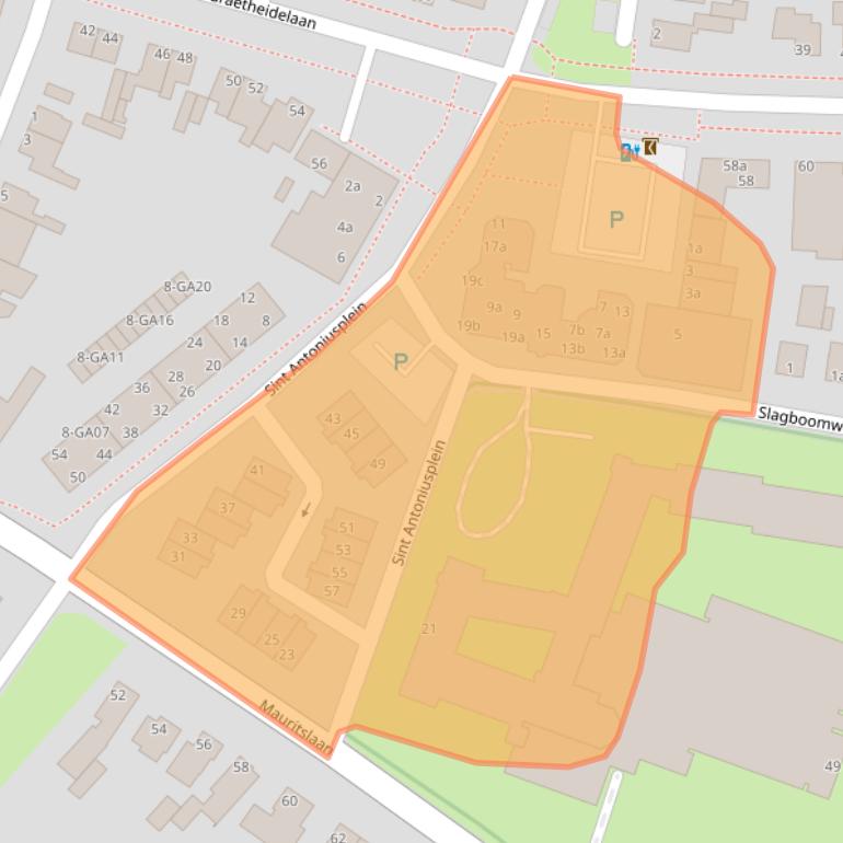 Kaart van postcodegebied 6129EV.