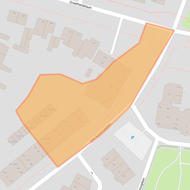 Kaart van postcodegebied 6129EW.