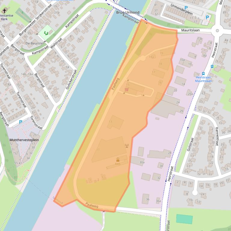 Kaart van postcodegebied 6129EZ.