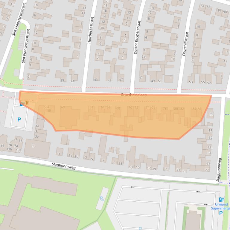 Kaart van postcodegebied 6129GH.