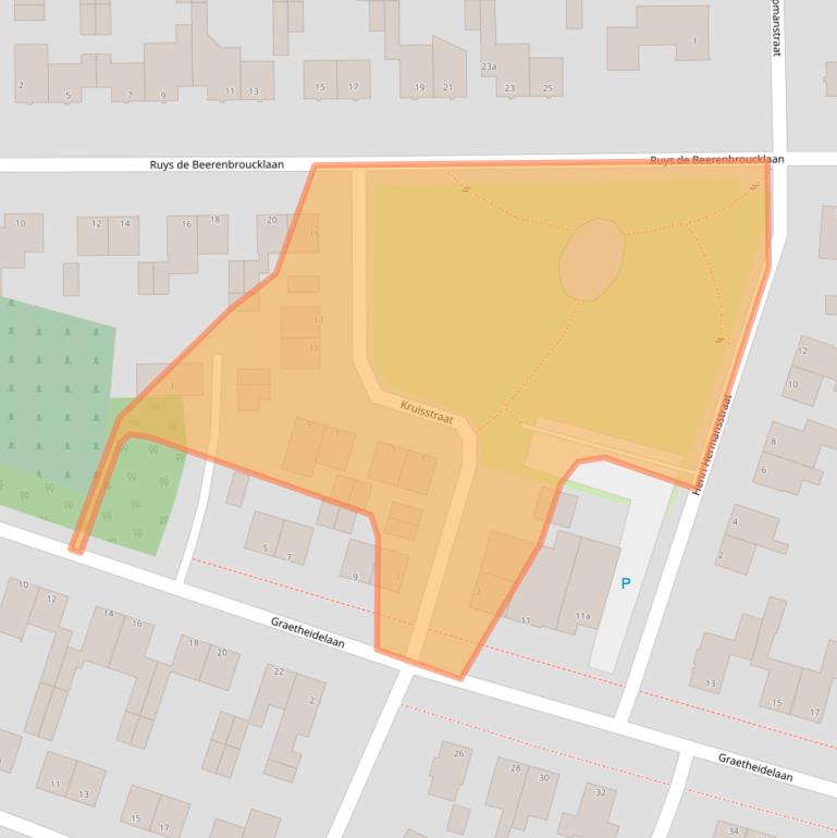 Kaart van postcodegebied 6129GJ.