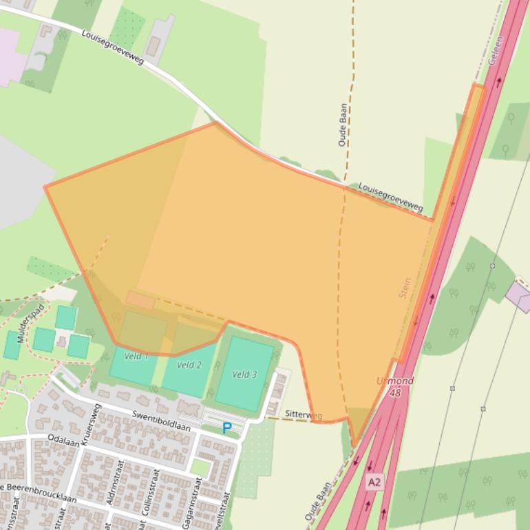 Kaart van postcodegebied 6129GV.