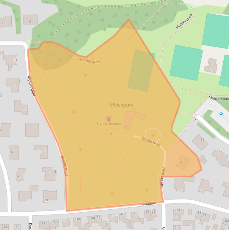 Kaart van postcodegebied 6129HS.