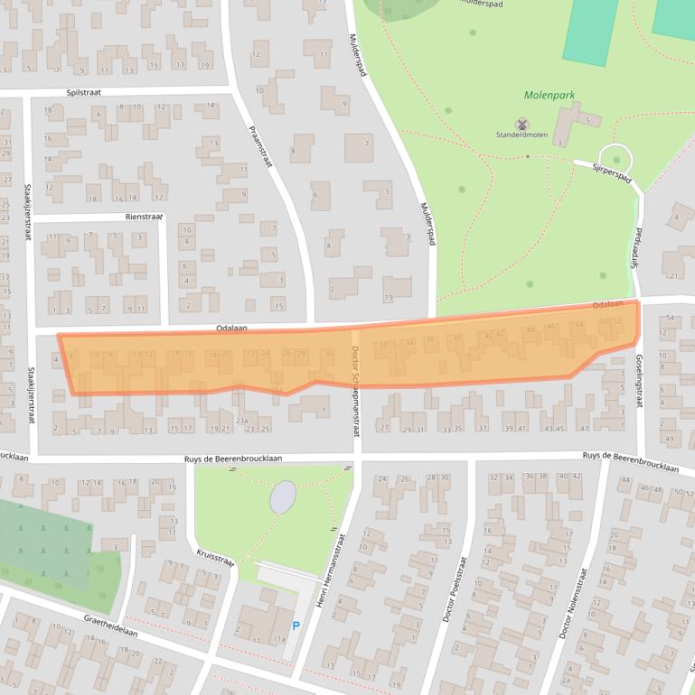 Kaart van postcodegebied 6129HX.