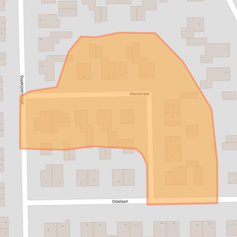 Kaart van postcodegebied 6129JD.