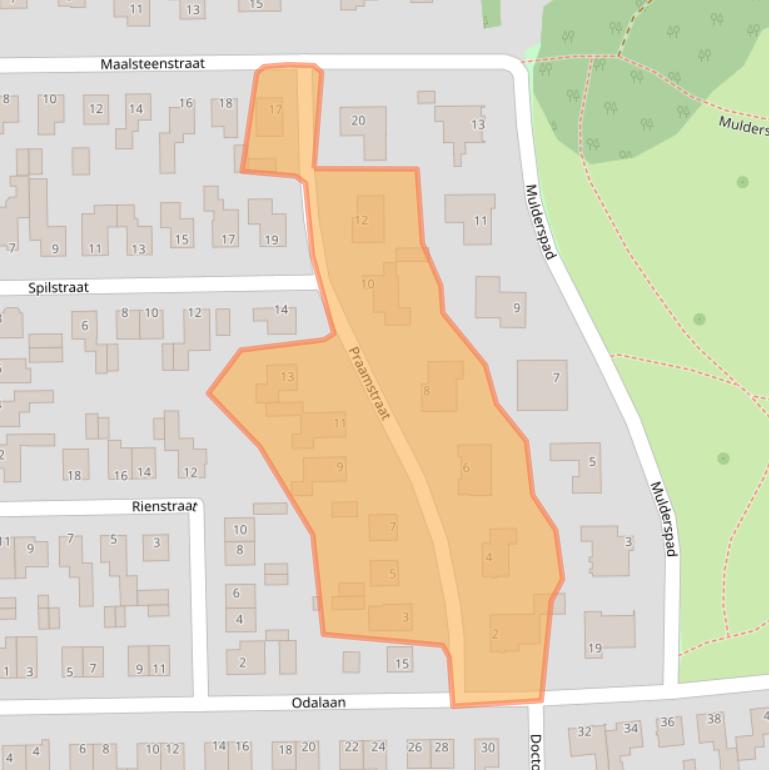 Kaart van postcodegebied 6129JG.