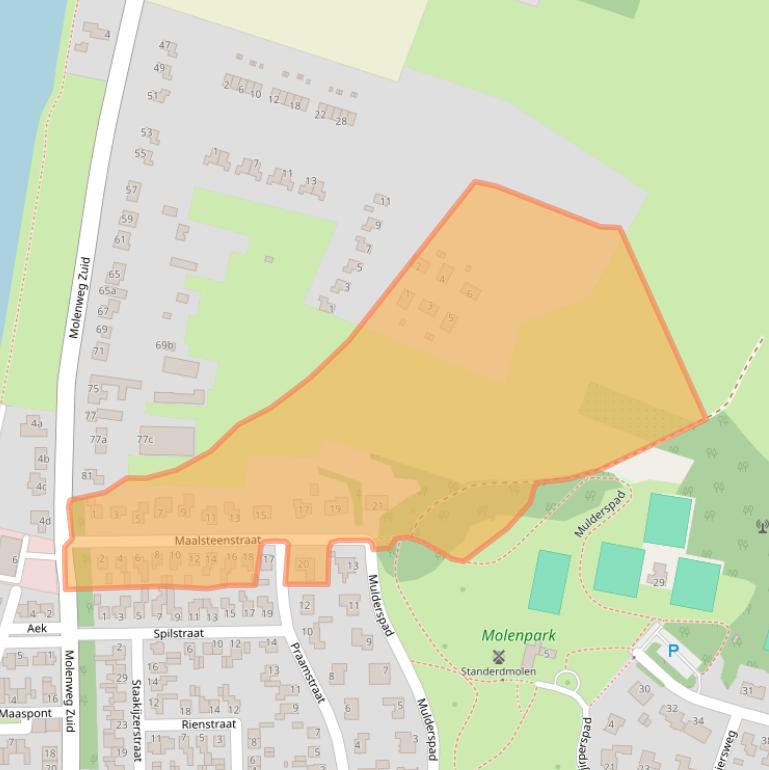Kaart van postcodegebied 6129JH.