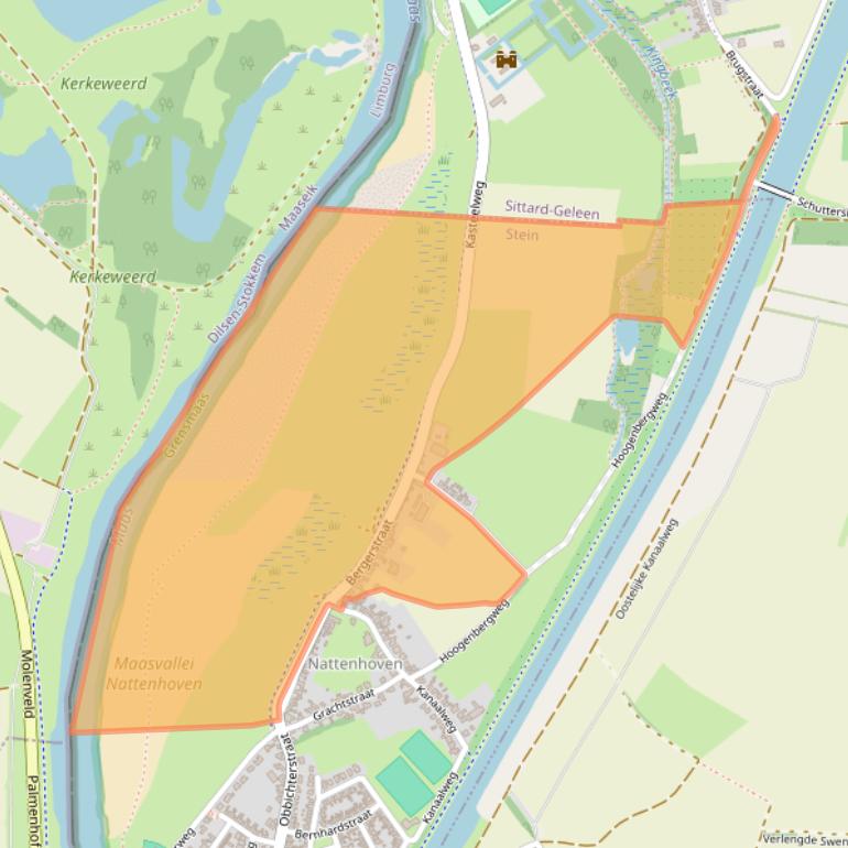 Kaart van postcodegebied 6129LD.