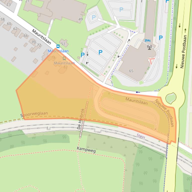 Kaart van postcodegebied 6129PA.