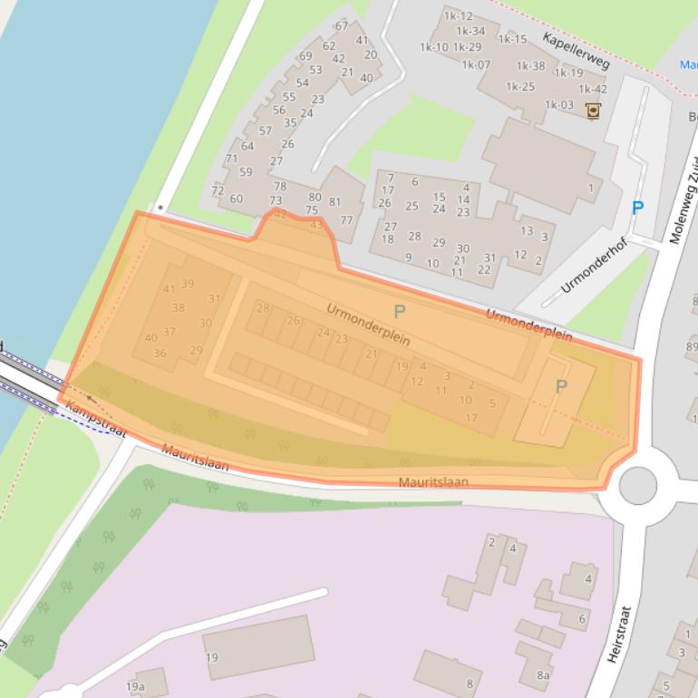 Kaart van postcodegebied 6129PC.