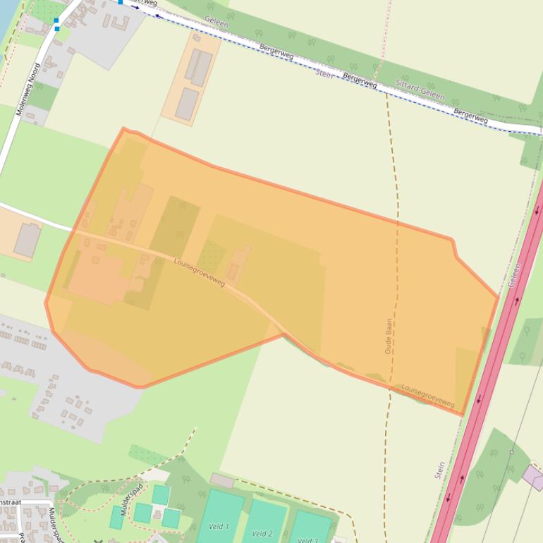 Kaart van postcodegebied 6129PJ.