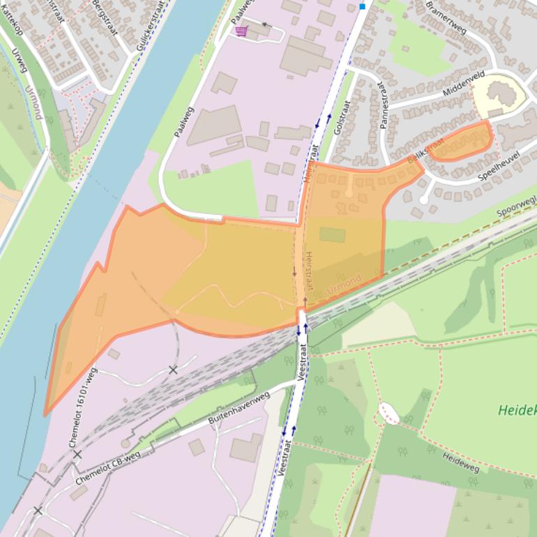 Kaart van postcodegebied 6129PP.