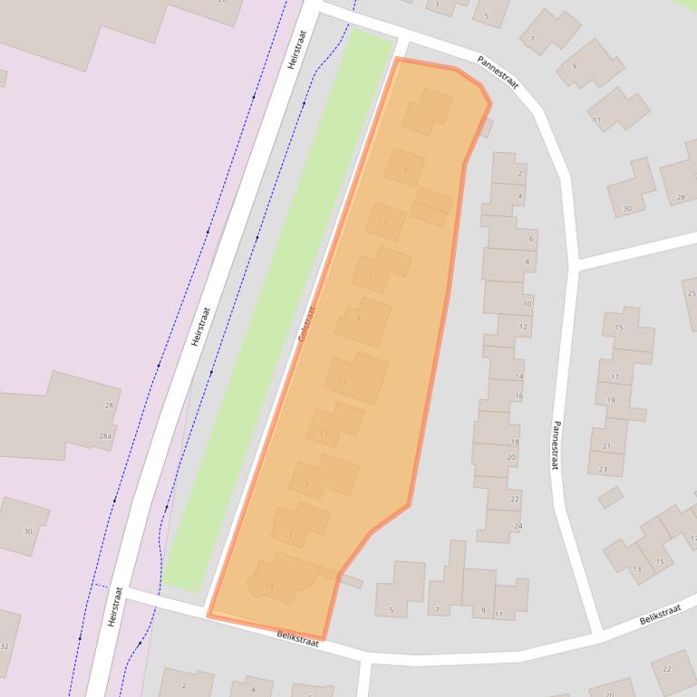 Kaart van postcodegebied 6129PS.