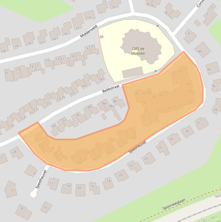 Kaart van postcodegebied 6129PV.