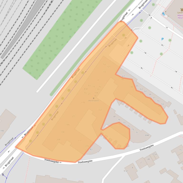 Kaart van postcodegebied 6131AC.