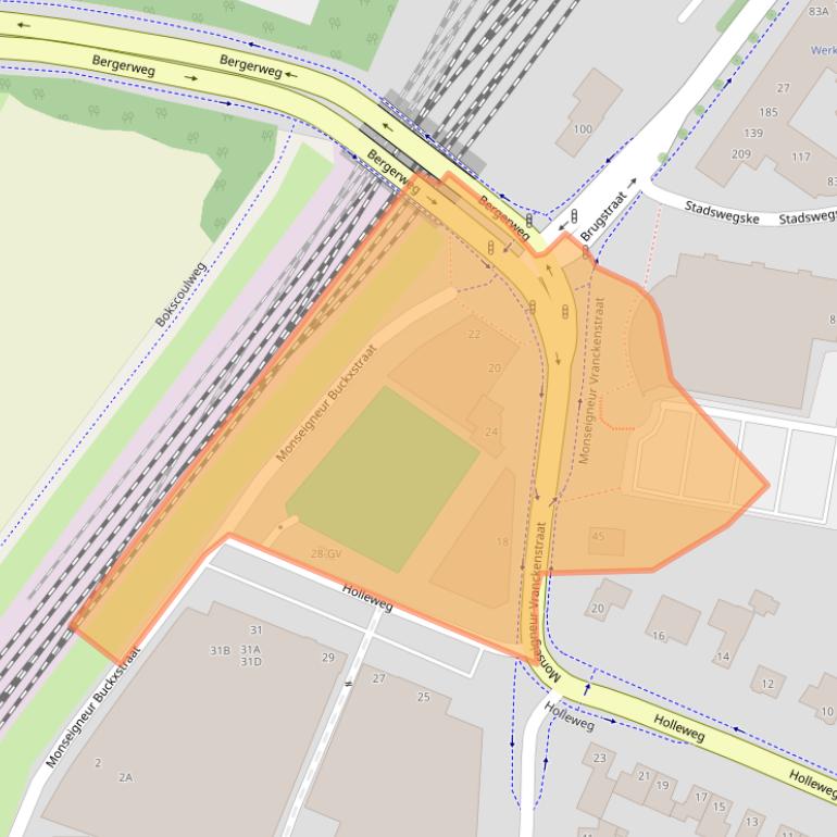 Kaart van postcodegebied 6131AD.