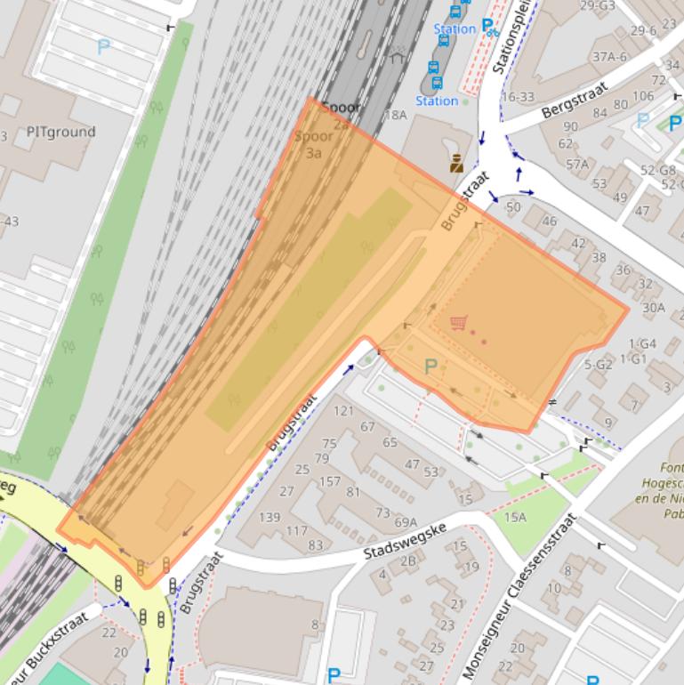 Kaart van postcodegebied 6131AE.