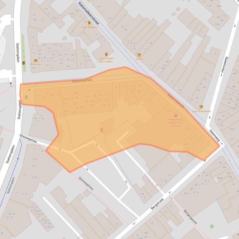 Kaart van postcodegebied 6131AZ.