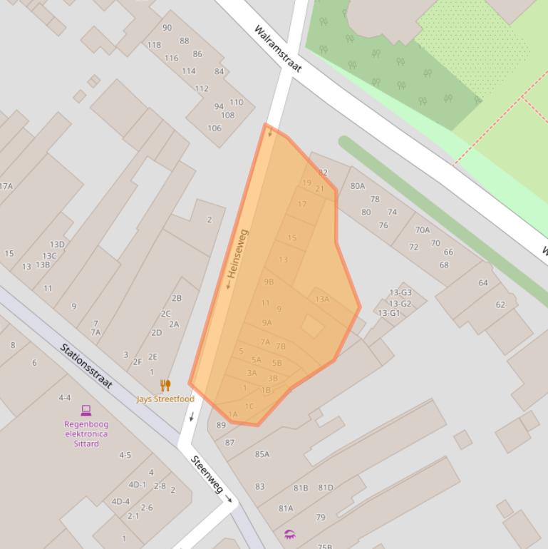 Kaart van postcodegebied 6131BR.