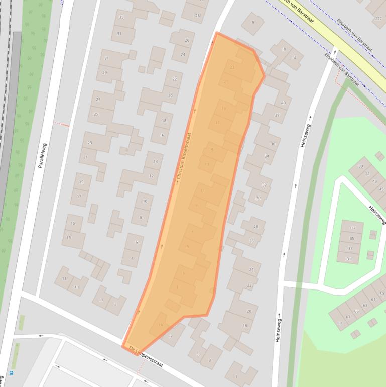 Kaart van postcodegebied 6131BV.