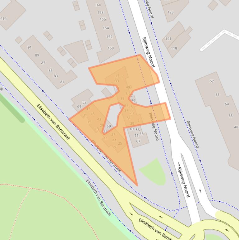 Kaart van postcodegebied 6131CA.