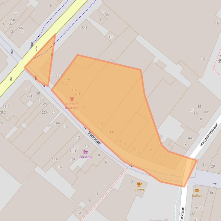 Kaart van postcodegebied 6131CP.