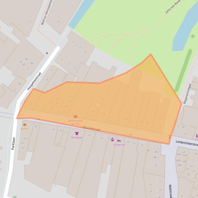 Kaart van postcodegebied 6131CS.