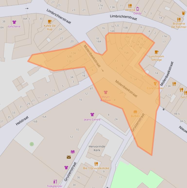 Kaart van postcodegebied 6131EG.