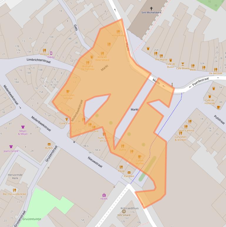 Kaart van postcodegebied 6131EK.