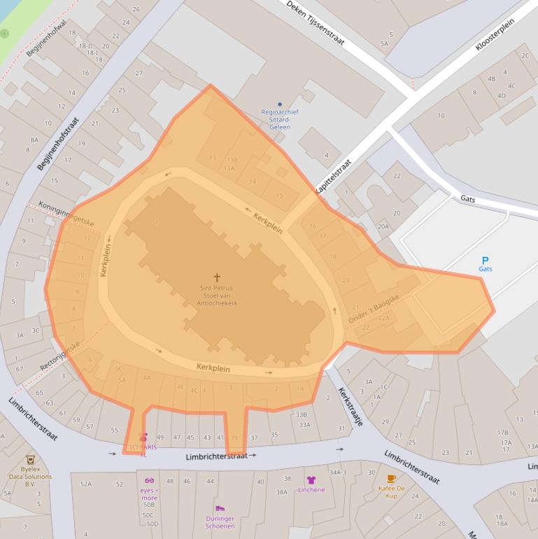 Kaart van postcodegebied 6131ES.