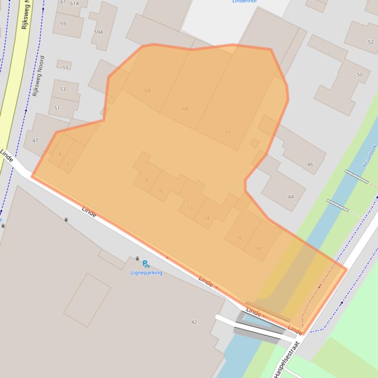 Kaart van postcodegebied 6131GG.