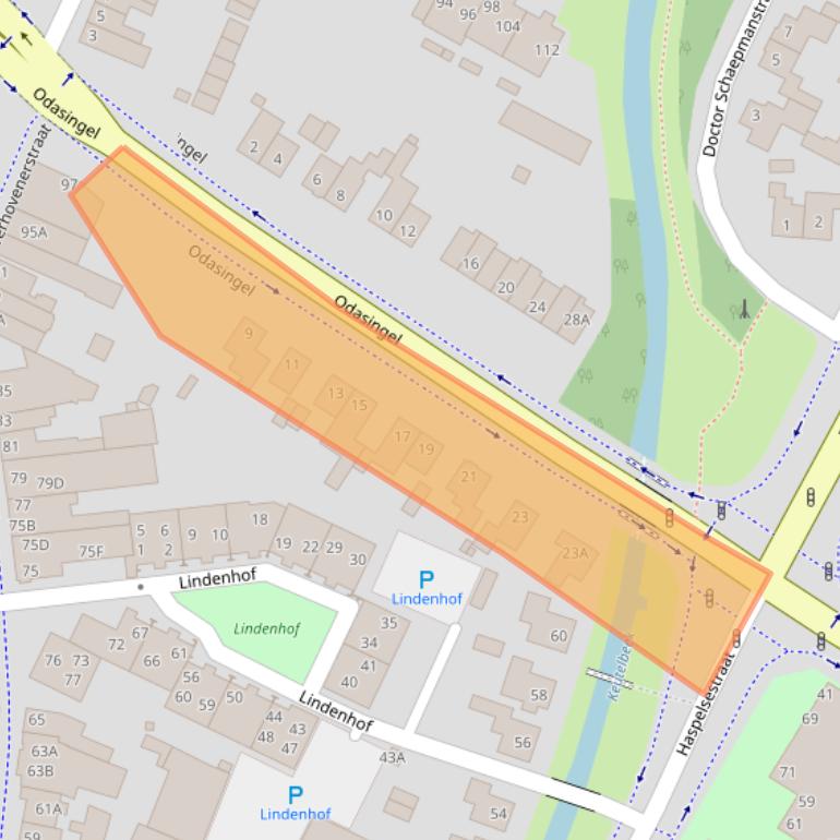 Kaart van postcodegebied 6131GK.