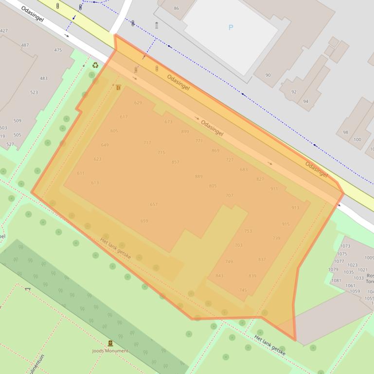 Kaart van postcodegebied 6131GS.