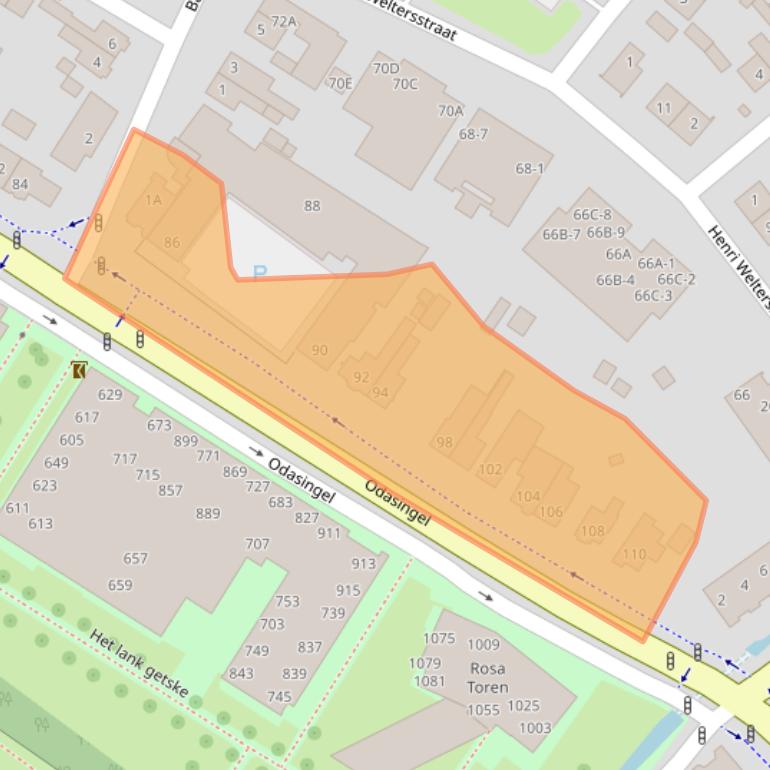 Kaart van postcodegebied 6131GZ.