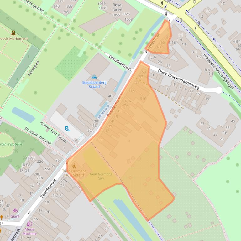 Kaart van postcodegebied 6131HB.