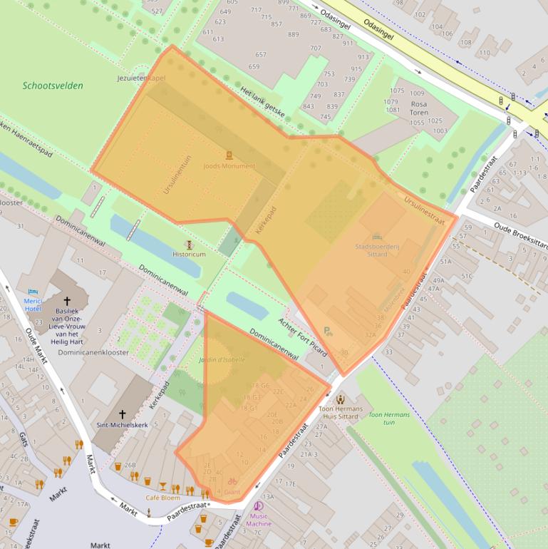 Kaart van postcodegebied 6131HC.