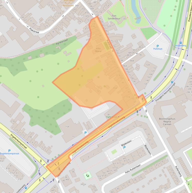 Kaart van postcodegebied 6131HK.