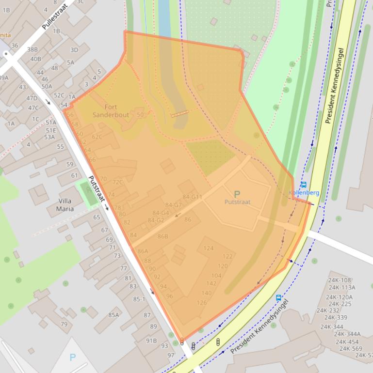 Kaart van postcodegebied 6131HN.