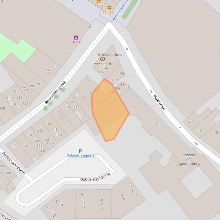 Kaart van postcodegebied 6131HV.