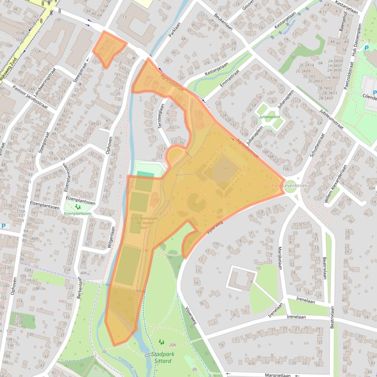 Kaart van postcodegebied 6131JW.