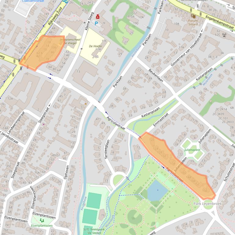 Kaart van postcodegebied 6131JX.